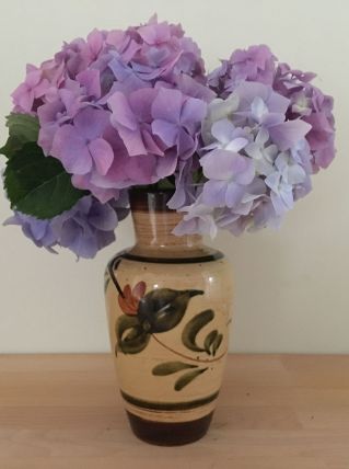 Vase Vintage  En Céramique Aux Couleurs d'Automne 