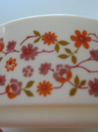 2 saladiers arcopal vintage scania fleurs 1 de 17 cm et un 2