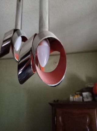 Suspension cascade space age fleurs 