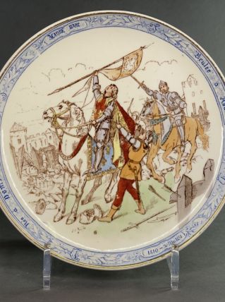 Assiette historique Jeanne d'Arc 