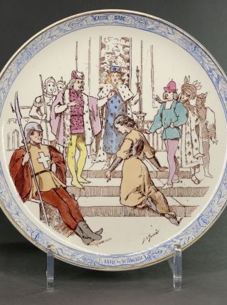 Assiette Jeanne d’Arc Creil et Montereau n°3