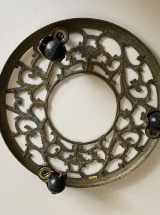 porte plant rond à roulettes