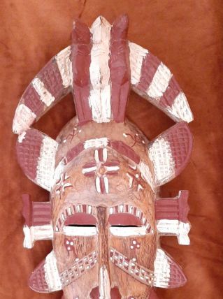 Masque africain  sénoufo,Côte d'ivoire