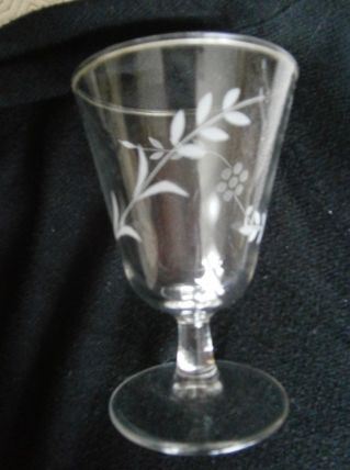 Lot de 2 verres à pied vintage