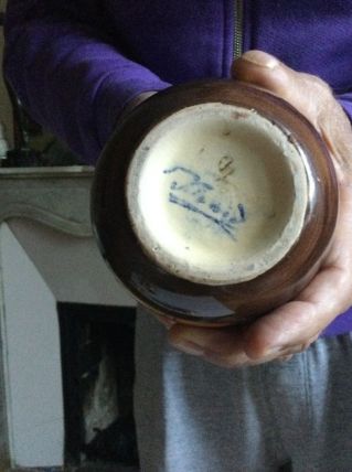 4 pots  en faïence provençale  jean du desert. sicard