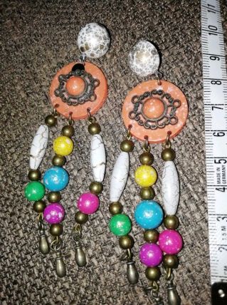 Boucles d'oreilles années 80