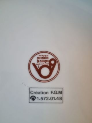 Assiette porcelaine François mitterand 