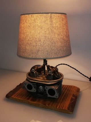 Vend lampes vintage industriel culasse 2cv
