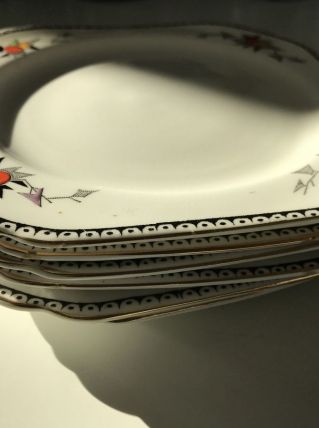 6 jolies assiettes à thé Heathcote England