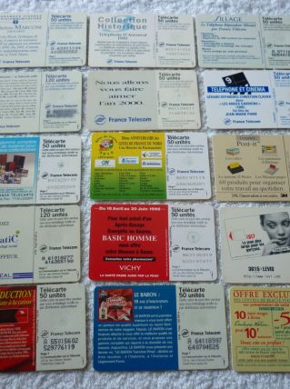 Lot 15 Télécartes 