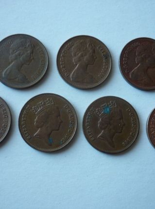 Lot 7 Anciennes pièces de monnaies Grande Bretagne