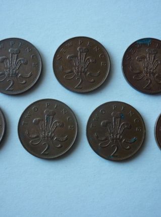 Lot 7 Anciennes pièces de monnaies Grande Bretagne