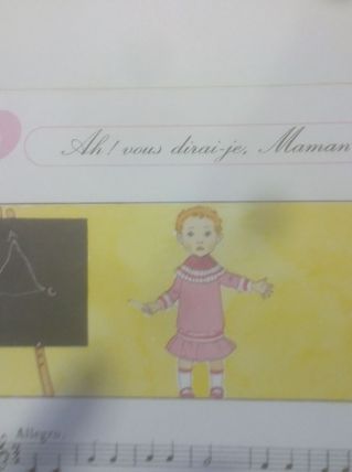 Illustration enfantine vintage "Ah vous dirai-je Maman"