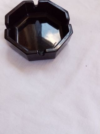 Cendrier en verre noir