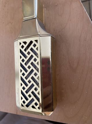 Etui Guerlain vintage des années 90 en métal doré pour recha