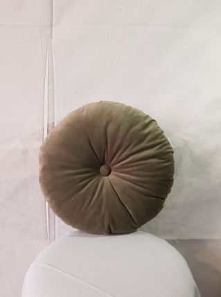 Coussin rond velours