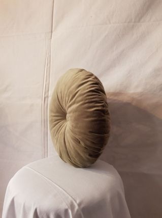 Coussin rond velours