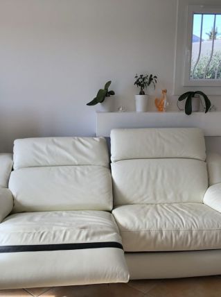 Canapé cuir avec relax