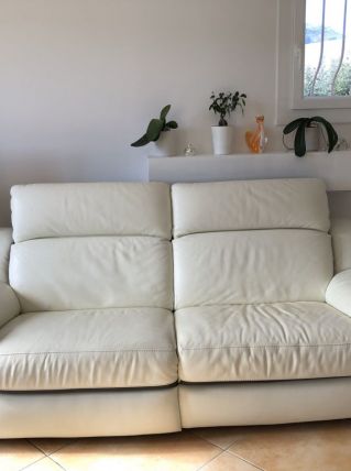 Canapé cuir avec relax