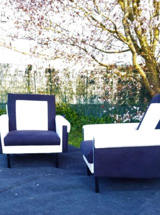 Paire de fauteuils 70's 