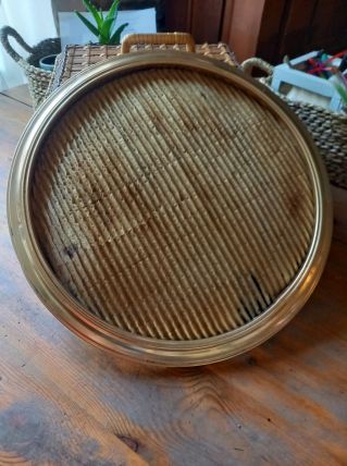 Cadre rond en laiton 