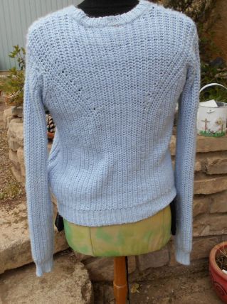 PULL VANESSA BRUNO T 36-38-40 NEUF BLEU CLAIR 