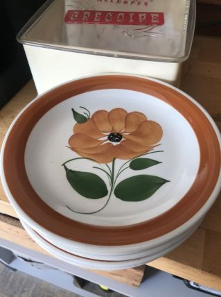 Assiettes à dessert en céramique ironstone