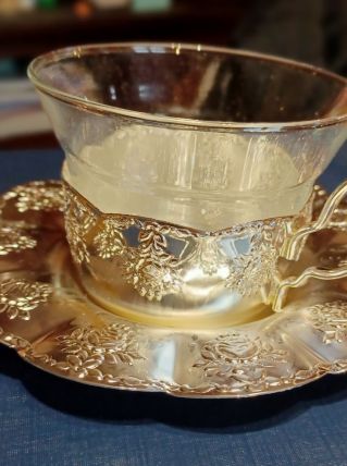 Lot 13 Tasses à thé en argent 