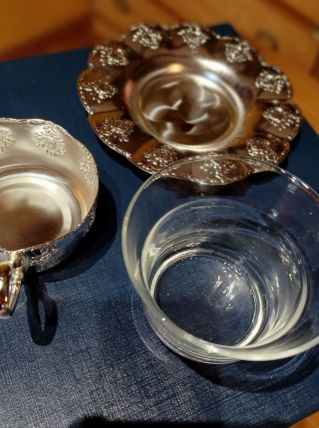 Lot 13 Tasses à thé en argent 