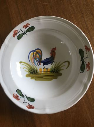 Assiette décor coq 