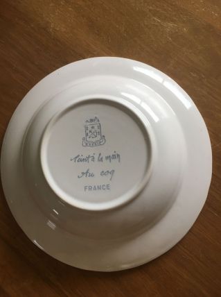 Assiette décor coq 