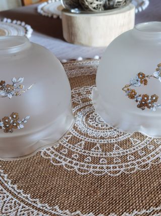 Lot de 2 coupelles pour appliques