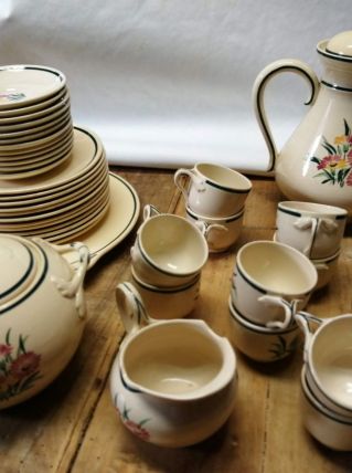 Ensemble service café et dessert Gien