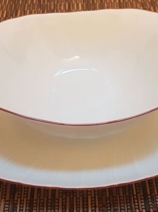 Saucière en porcelaine de Limoges Bernardaud 