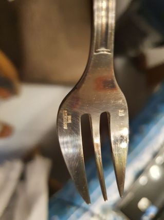 Christofle 12 fourchettes à huitre  modèle vendome coquille