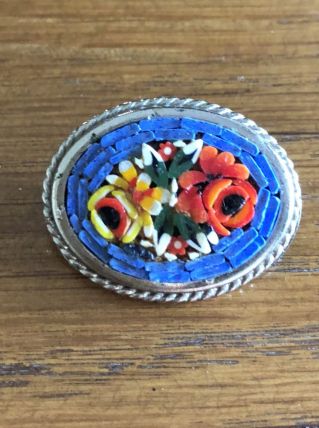 Broche micro mosaïque 