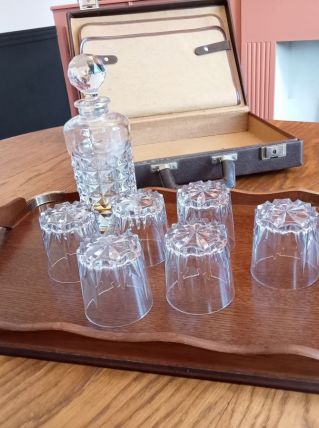 Elegant Plateau bois et laiton