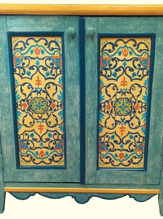 BAHUT 2 portes 1 étagère