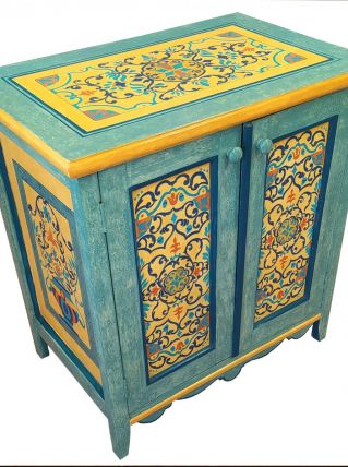 BAHUT 2 portes 1 étagère