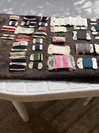 echantillons paquets laine a repriser st pierre vintage 