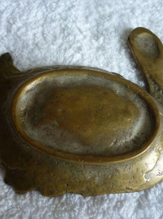 Ancien Cendrier en Bronze " cygne "