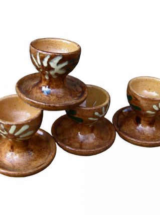 Coquetiers artisanal lot de 4