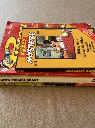 Lot de BD Mickey Disney, Picsou et Spirou