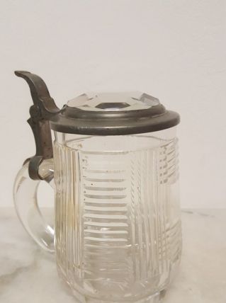 Chope à bière vintage verre