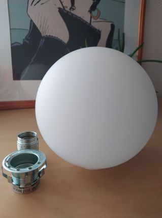 Globe pour luminaire opaline
