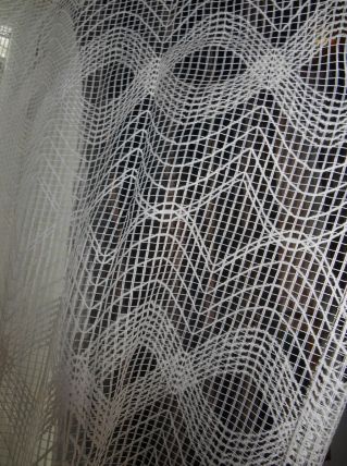 Vintage Grand Rideau Panneau Filet Mailles haut 2,70m x 3,08