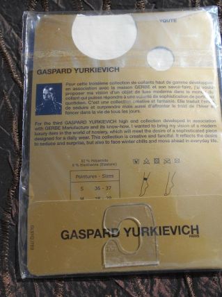 SOCQUETTES GASPARD YURKIEVICH GERBE NEUF T UNIQUE BLANC 