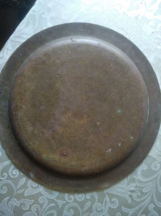 plateau de cuivre marocain fait à la main 