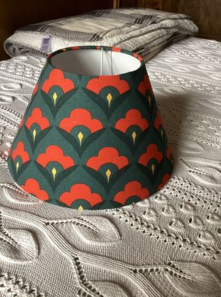 Abat jour recouvert de tissus coton 