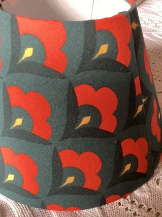 Abat jour recouvert de tissus coton 